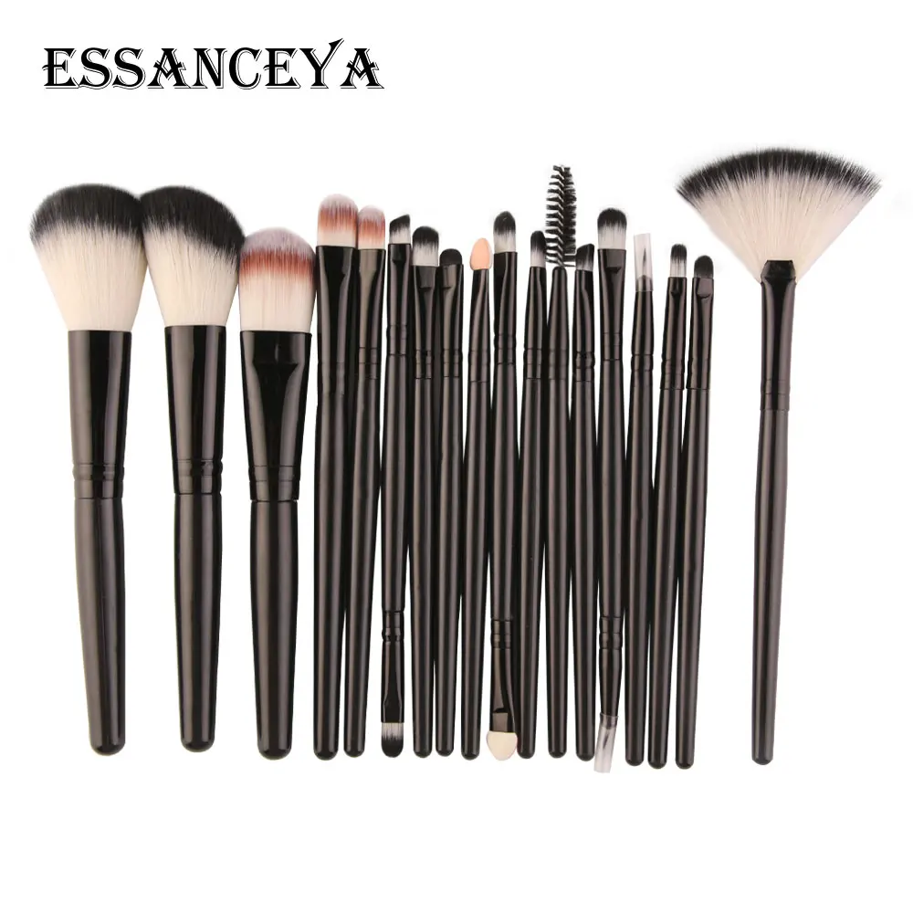 18pcs HH ESSANCEYA Pro 6-18Pcs Cosmetic Makeup Brushes Foundation Eye shadow Eyeliner Fan Make-Up Multipurpose Eye Brushes Cosmetic Tool - Handle Color: 18pcs HH