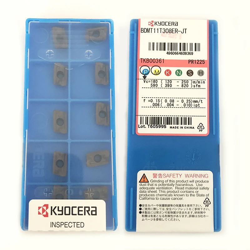 10 шт./лот BDMT11T308ER-JT PR1225 Новые оригинальные карбидные вставки ЧПУ Инструмент деталь BDMT 11T308ER-JT PR1225