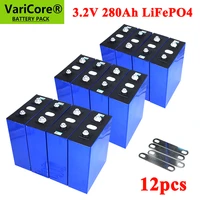 12pcs 3 2v 280ah lifepo4 diy 4s 12v 24v 280ah rechargeable battery pack for electric car rv solar energy m6 nut tax free