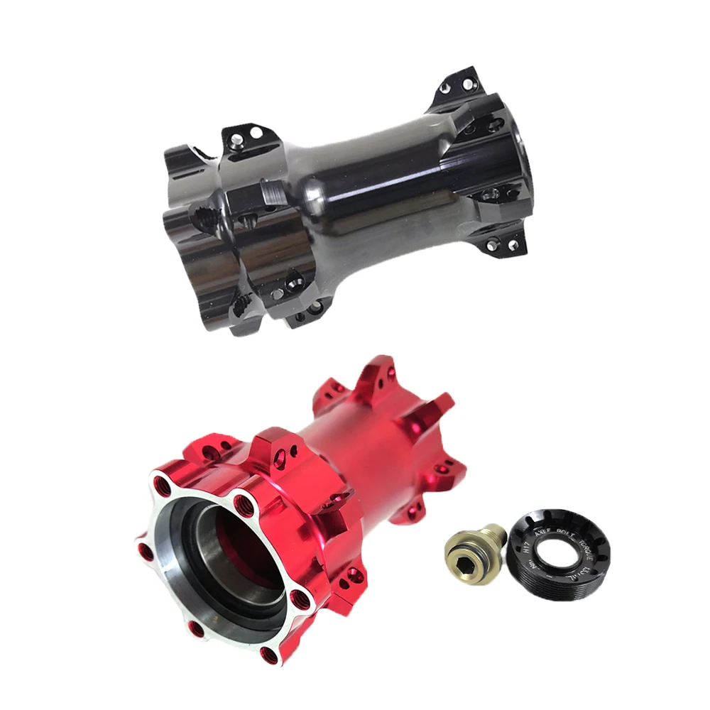 

Lefty 2.0 6 Bolts Bike Dsic Brake Front Hub Powerway PHB-L32 Straight Pull 83mm 24H 28H XC AM Letf Hand Black Red Weight 142g