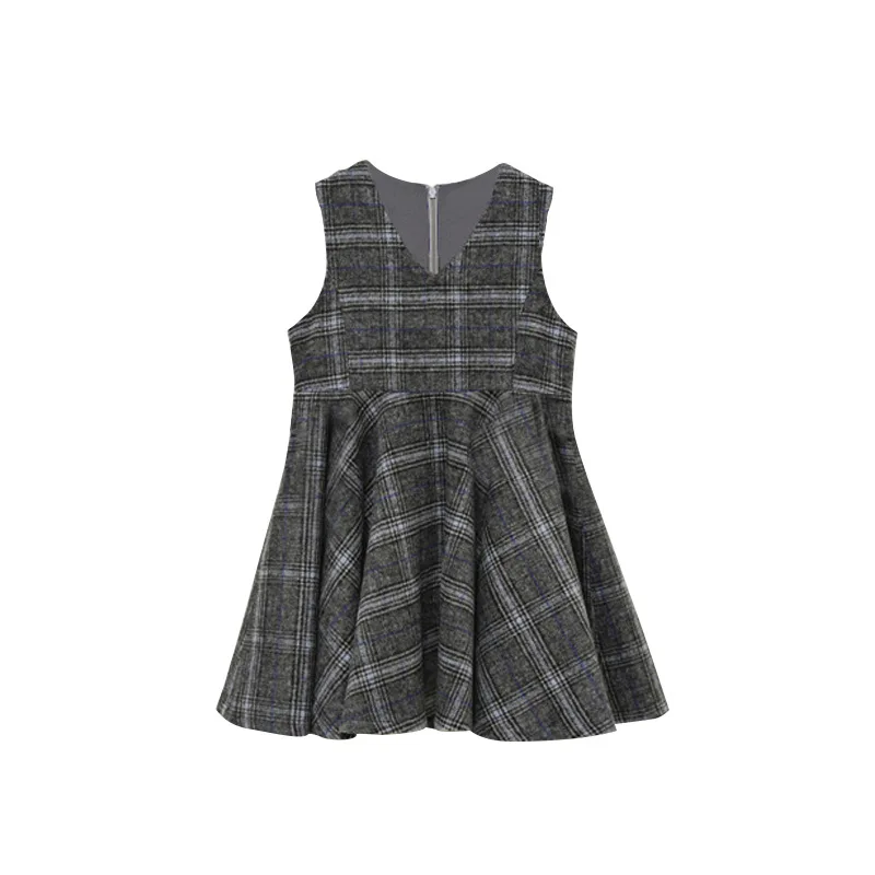 dress Зимнее платье для девочек г., Осеннее вельветовое платье принцессы с длинными рукавами в Корейском стиле для девочек-подростков от 3 до 14 лет - Цвет: dress