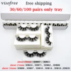 Оптовая продажа ресниц 3060100 шт 3D норковые ресницы натуральные ресницы серо-коричневого цвета, оптовые поддельные ресницы накладные ресницы для макияжа оптом