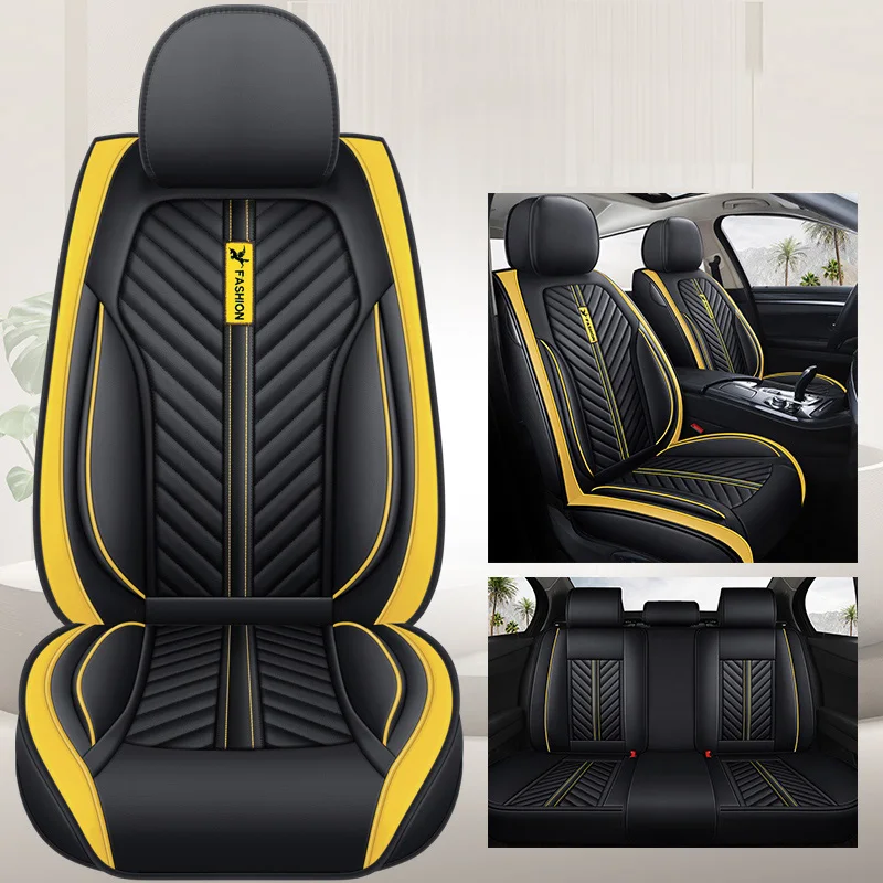 

Car Seat Cover Front/Rear Vehicle Cushion For Women Not Moves Universal Pu Leather Black/Red Non-Slide For Audi A4 A6 D2 X40