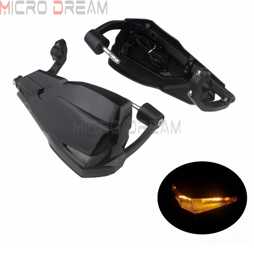 For BMW R1200GS LC ADV 2014-2017 F650GS F700GS F800GS F800R LED Motorcycle Handguards w / Signal Lights and Daytime Running Lamp |