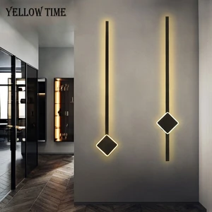 Modern Led Wall Light For Living room Bathroom Aisle Corridor Hall Mirror Front Black Gold Indoo home Lighting Wall Lamp