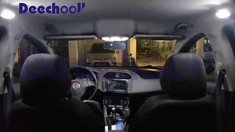 Canbus светодиодные лампочки для салона автомобиля карта купольные огни комплект для Fiat Bravo 1 2 I II MK1 MK2 1995- аксессуары для лампы без ошибок
