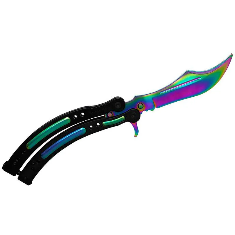 

Наклейки для автомобиля, 13 см х 7 см, из CSGO кожи, с ножом-бабочкой, креативные наклейки для фургона, аниме, подходят для фургона, внедорожника
