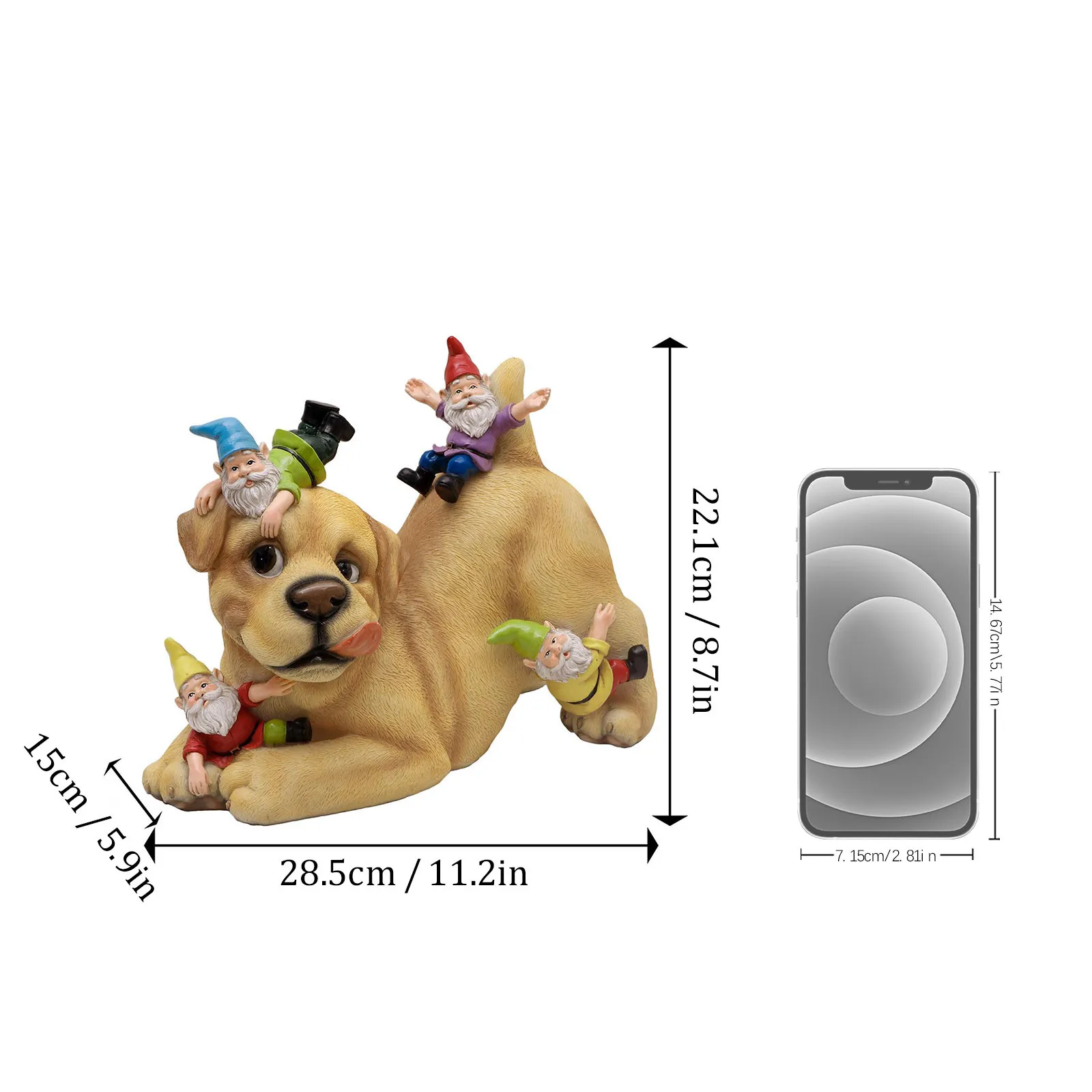 

Dog Resin Garden Statues Sculptures Outdoor Garden Sculpture Decor Statues Funny Dogs Playing Lawn Ornaments