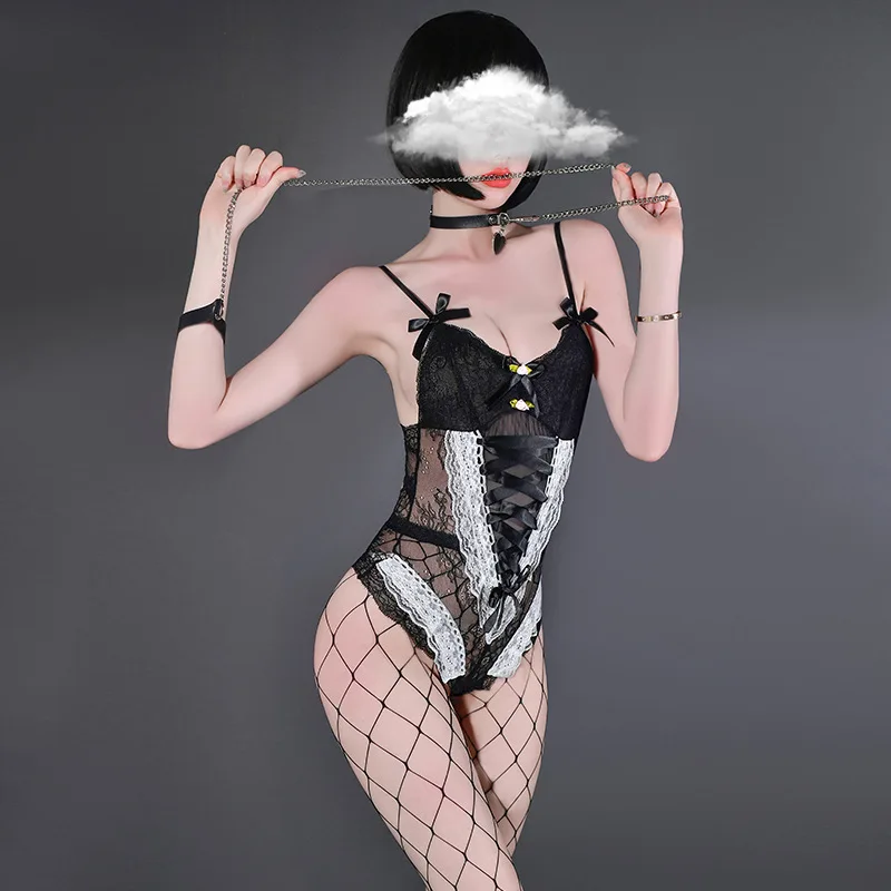 

Сексуальный комбинезон, женский кружевной комплект с бюстгальтером, нижнее белье, эротическое нижнее белье, сексуальная одежда для сна, пор...