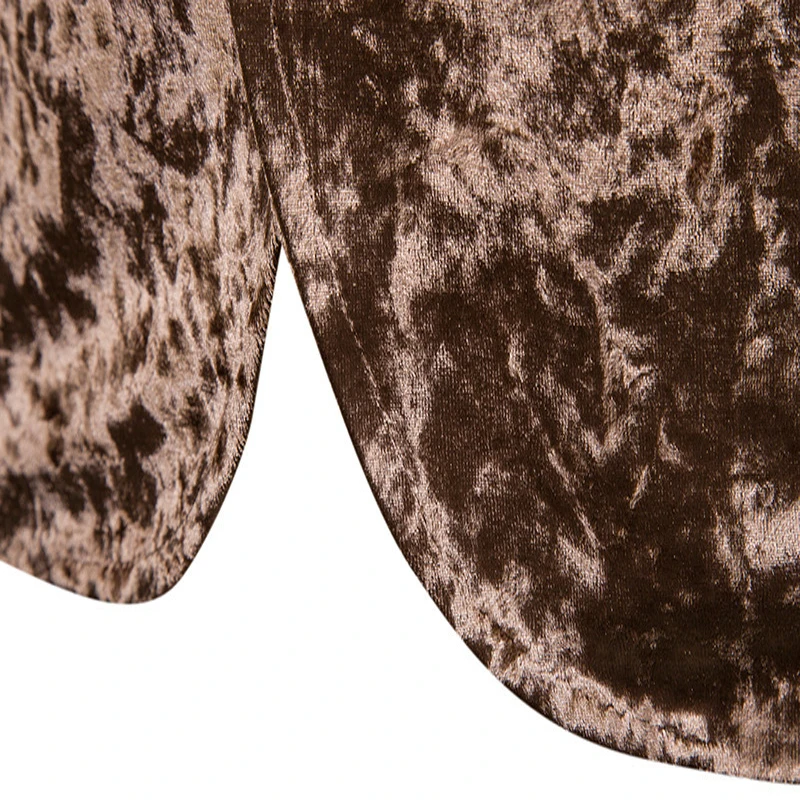 

New European and American Fashion Men's Leisure Colorful Diamond Velvet Men's Evening Dresses in Autumn and Winter of 2019