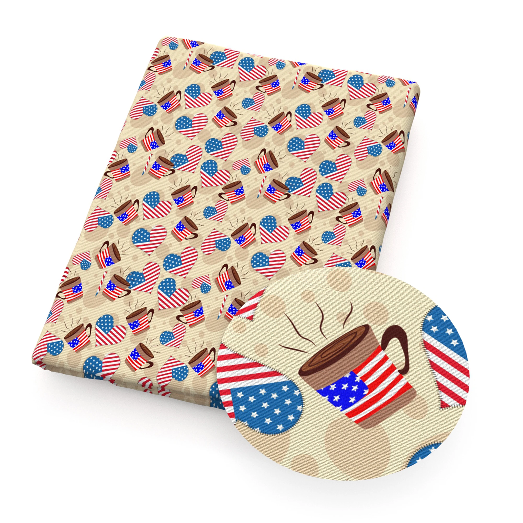 День независимости США шар полиэстер хлопковая ткань для пошива стеганые ткани