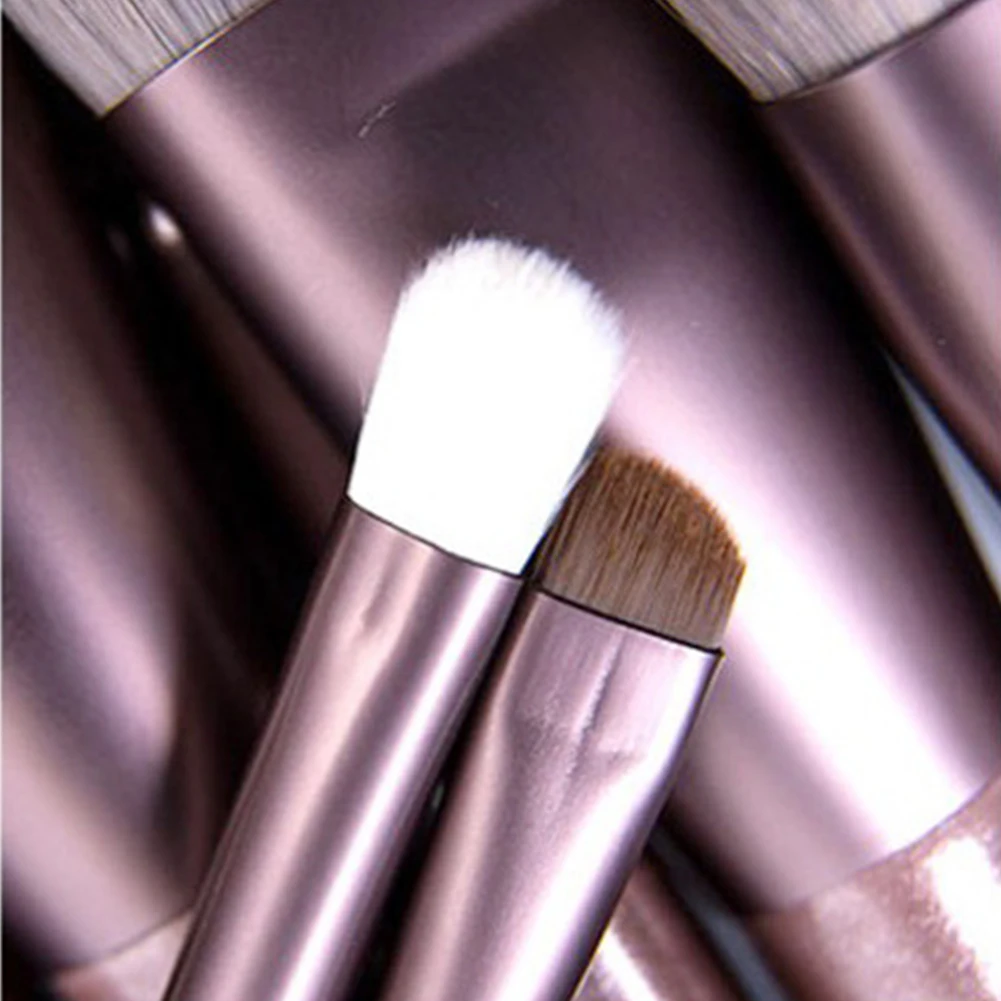 12pcs Multifunctional Portable Powder Synthetic Fiber Makeup Brush Set DIY Lip Travel Wood Handle Cosmetic Tools Blush With Bag |