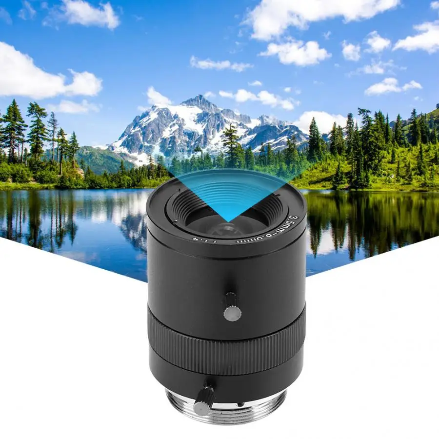 3 5-8 мм 720P Алюминий сплав CS- Mount F1.4 CCTV Камера Ручная настройка апертуры объектива с
