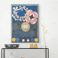 hilma af klint print modern art floral wall decor scandinavian poster abstract art gift idea wall art poster print