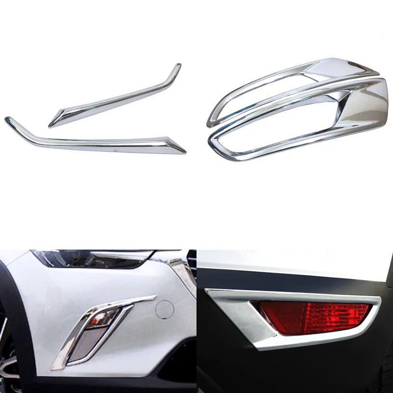 Cubierta de luz antiniebla delantera y trasera, Reflector de parachoques trasero, accesorios para Mazda CX-3, CX3, 2016, 2017, 2018, alta calidad