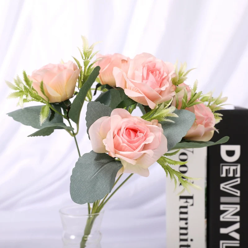 

1 pieces Artificial peony bouquet Wedding Christmas decorations for home Interior beautification Holding flowers Candy box Gifts