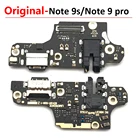 USB плата с зарядным портом шлейф разъема Запчасти для Redmi Note 9 Note9 Pro 9s микрофонный модуль