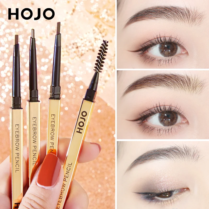 

HOJO Gold Triangle Eyebrow Pencil 3 Colors Waterproof Eyebrow Makeup Sweat-proof No Fading No Smudging Eyebrow Pencil TSLM2