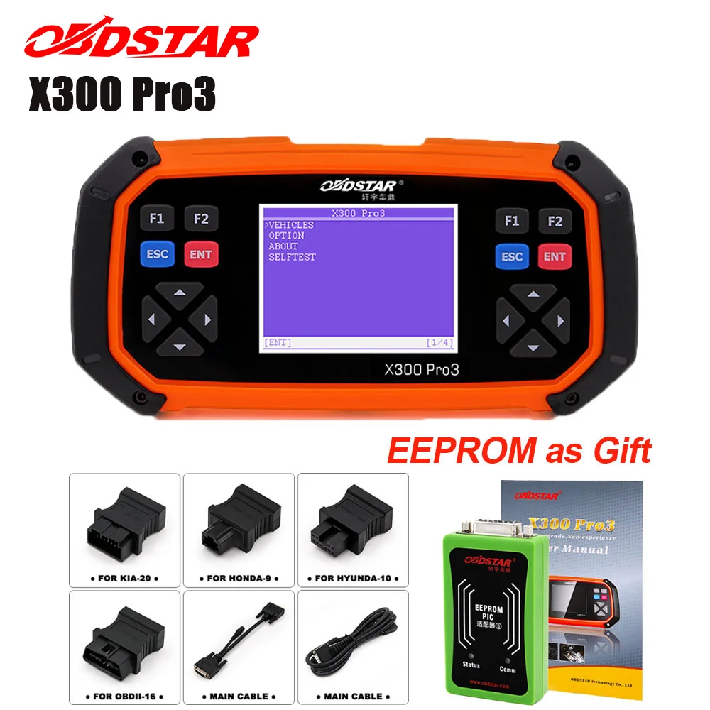 OBDSTAR X300 PRO3 Master OBD2 программатор ключей инструмент для коррекции одометра EEPROM/PIC