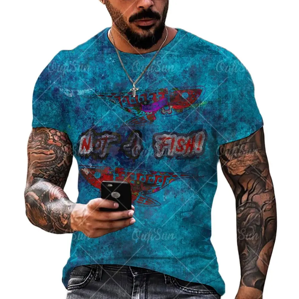 

Summer Casual Men's Golden Classic T-shirt Retro Old 3d Printing Top T-shirt Fashion Street O-neck Short-sleeved Men's Clothing