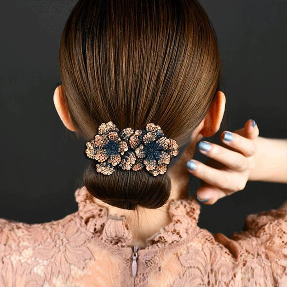 

Rhinestone Ponytail Holder Ball Hair Claws Crab Crystal Flower Hair Clips Barrettes Hairpin Bands Hair Accessories For Women New