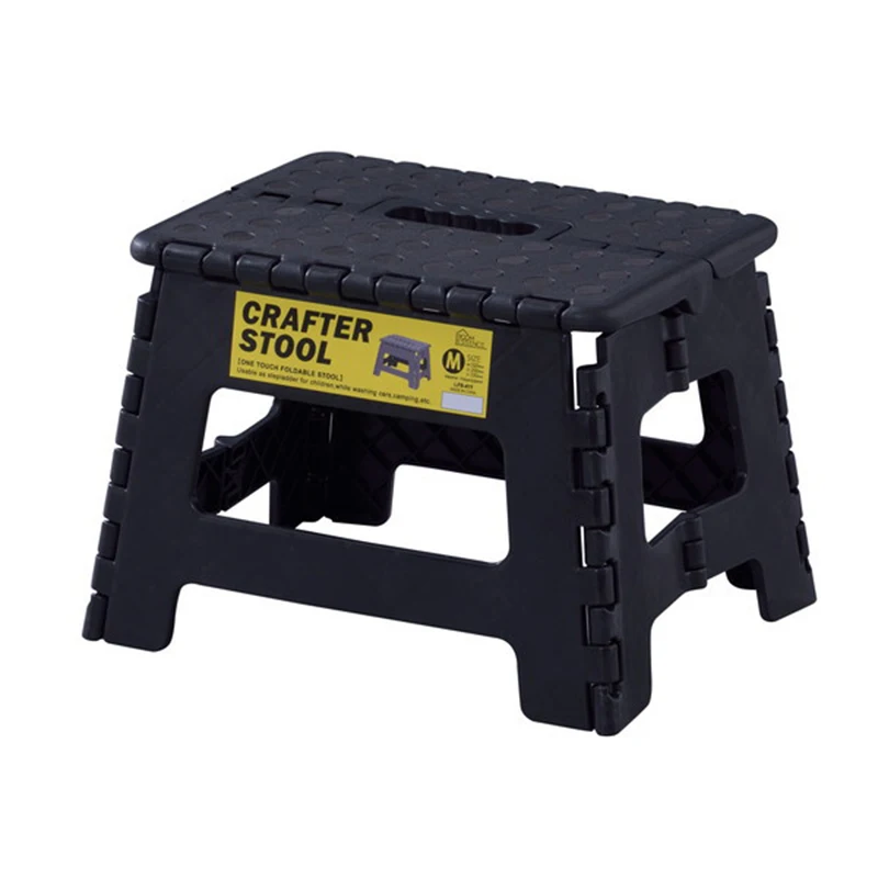 Thick plastic folding stool home space saving children adult outdoor portable load bearing 150kg small | Мебель