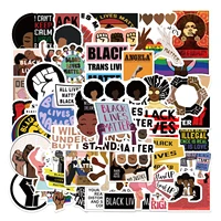 2550pcs fashion inspirational melanin poppin black girl sticker for diy luggage laptop skateboard motorcycle decal stickers
