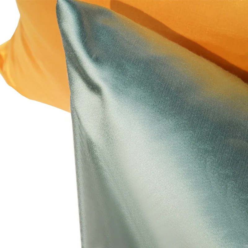 100% атласная шелковая однотонная наволочка яркие простые шелковые подушки