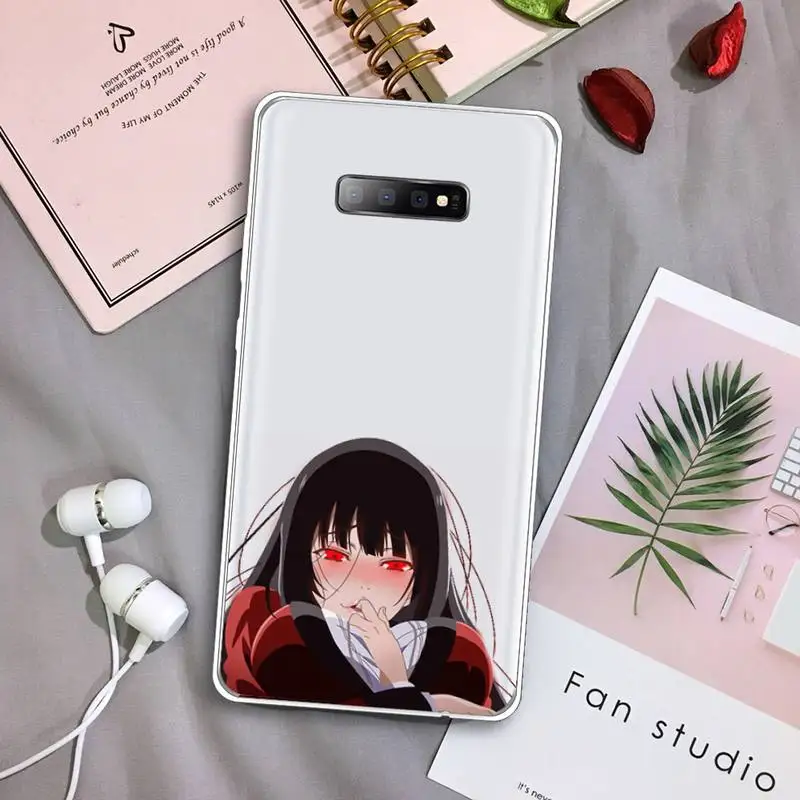 

Crazy Excitement Manga Kakegurui Phone Case Transparent For Samsung Galaxy A 71 21s S note 8 9 10 plus 20 ultra