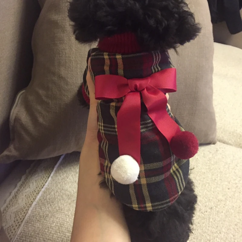 Зимняя одежда для собак Рождественская Одежда для собак пальто куртка кошка Чихуахуа Йоркширский Померанский Пудель Bichon Одежда для собак костюм для домашних животных