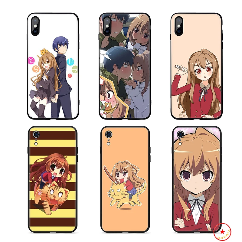 Мягкий силиконовый чехол Toradora для iPhone 11 Pro Xs Max X или 10 8 7 6 6S Plus 5 SE Xr 7Plus |