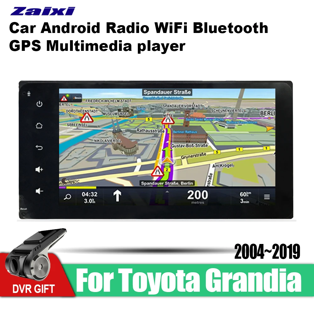 

For Toyota Grandia 2004 2005 2006 2007 2008 2009 2010 2019 Car Android GPS Navigation System Radio Audio Video Multimedia