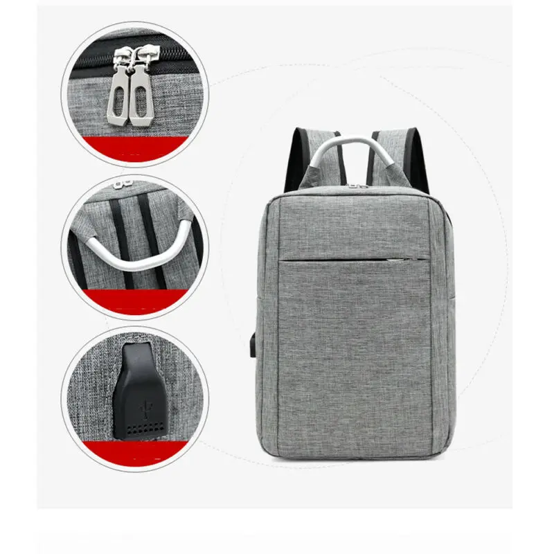 Мужской рюкзак с защитой от кражи зарядка через USB большой для ноутбука дорожная