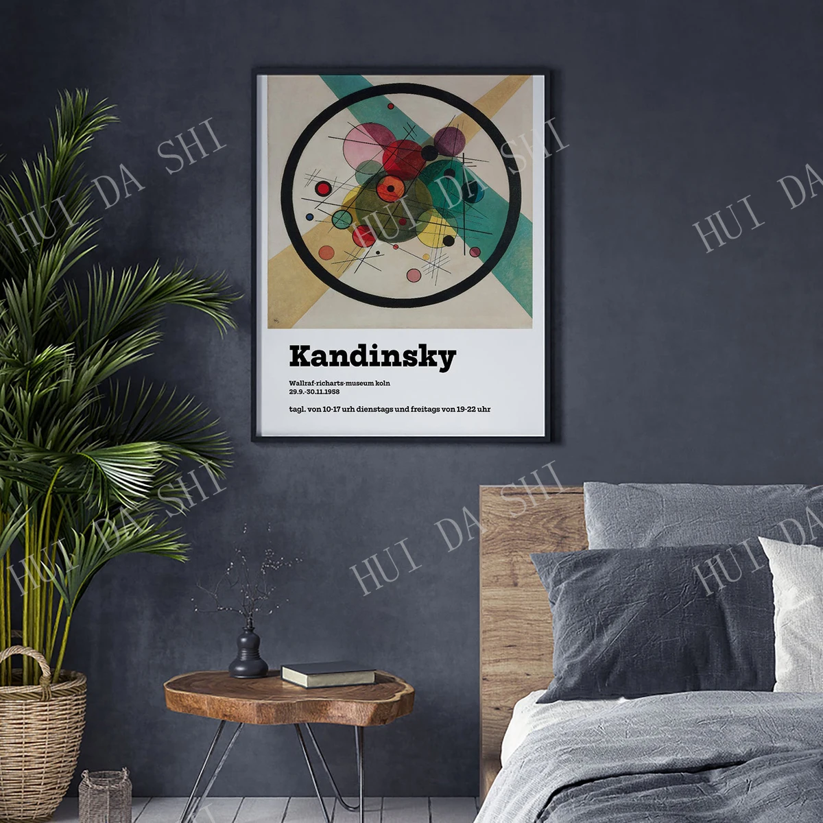 Постер Василия Кандинского "Круги в круге" - 1923 Печатное изображение на стену Идеальное воспроизведение Абстракция.