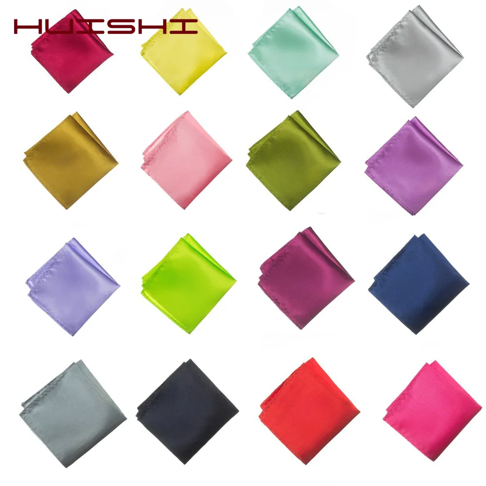 Винтажный Модный Карманный носовой платок HUISHI 38 цветов высококачественный