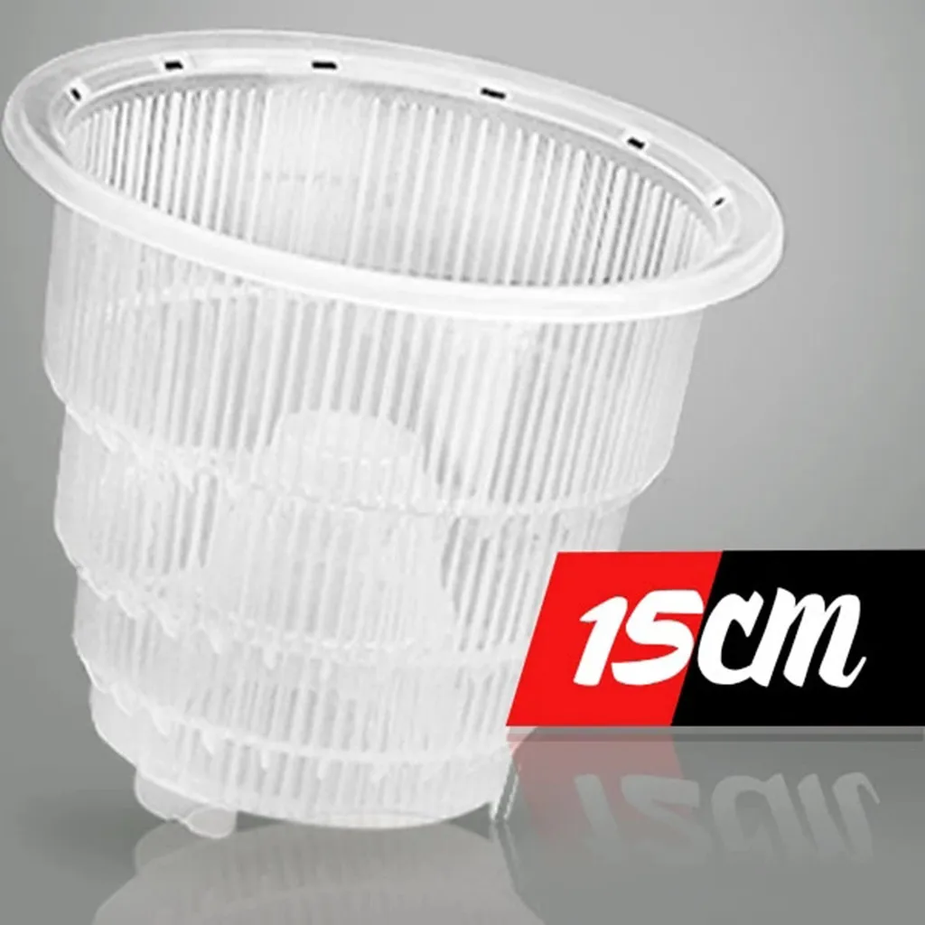 10/12/15cm Orchid Clear Flower Pot Plastic Slotted Breathable Pots Planter Nursery Garden Tools#40 | Дом и сад