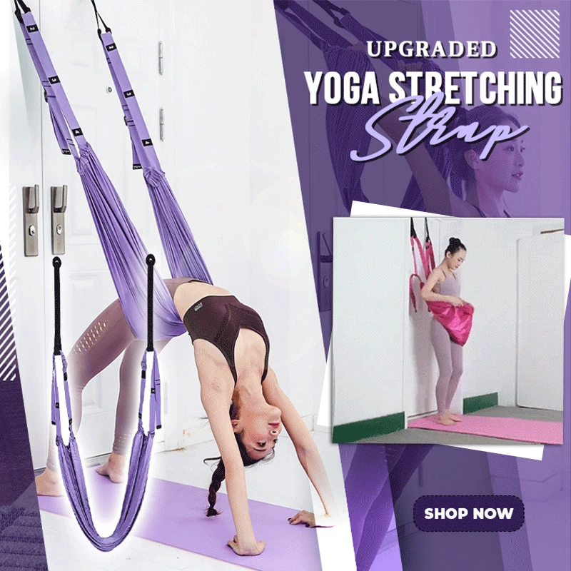 

Upgraded Aerial Yoga Rope Stretch The Leg Splits Practic Elastic Stretch Bar /Bends Down To Stretch Yoga Handstand Training Devi