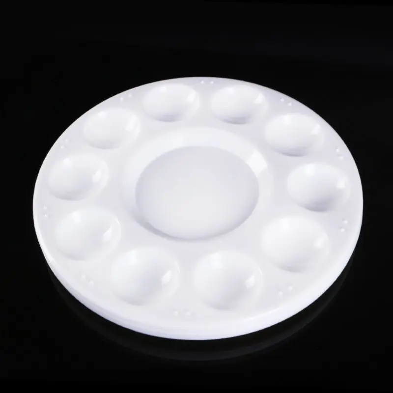 

Paint Palette Tray Round Plastic Watercolor Mixing Palette Craft Art Supply
