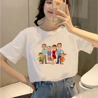summer women t shirt family graphic printed 90s girls casual short sleeve t shirt o neck female top tees clothing streetwear