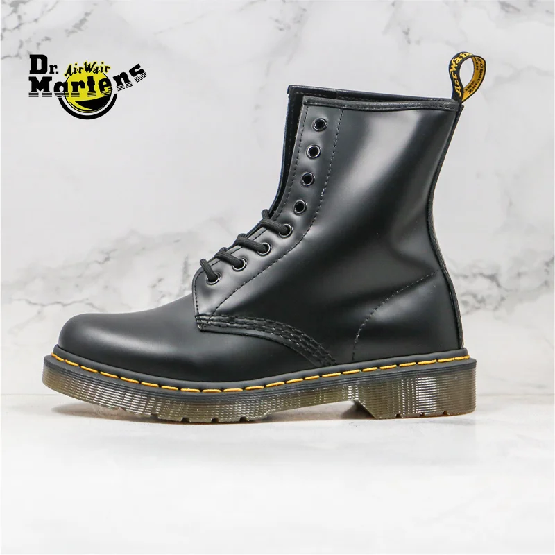 

Мужские и женские классические ботильоны Dr.Martens 1460 из гладкой твердой лакированной кожи с 8 глазами, ботинки «Dr.Martens», унисекс, Повседневная н...