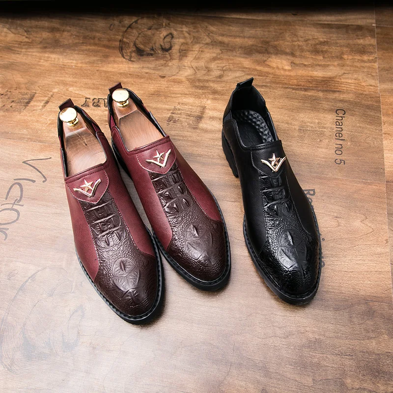 Misalwa Британский Винтажный Мужской костюм официальное платье на плоской подошве с