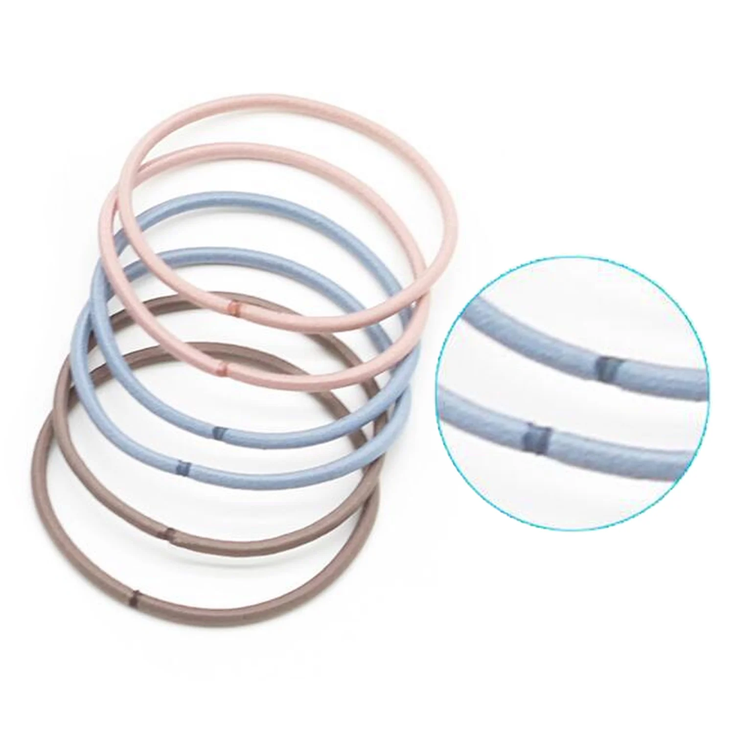 100 шт. высокоэластичные нейлоновые резинки для волос заколки конского хвоста