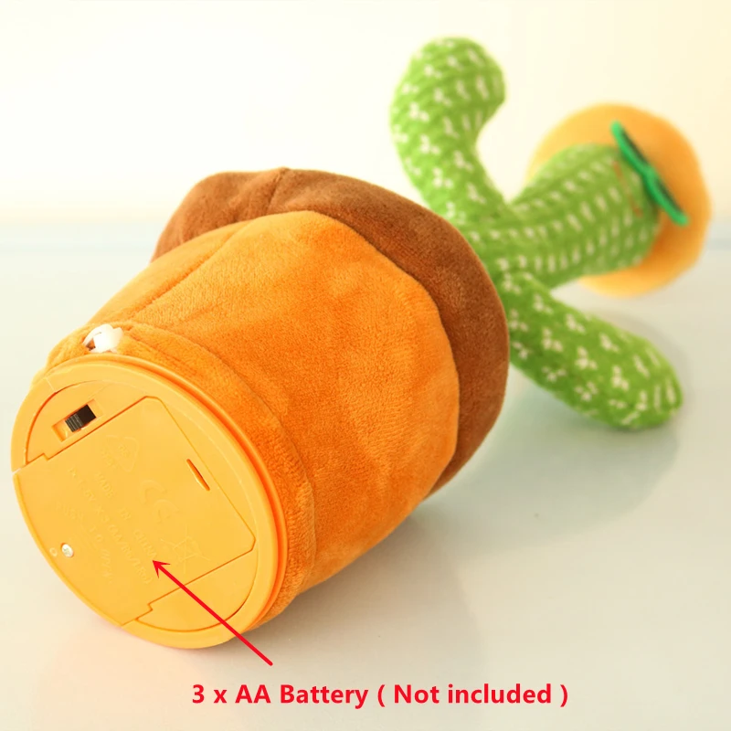 

Funny Electric Dancing Cactus Plush Toy with Music Cute Cactus Plush Doll Twist Dancing Toy for Children Gifts and Home Decor
