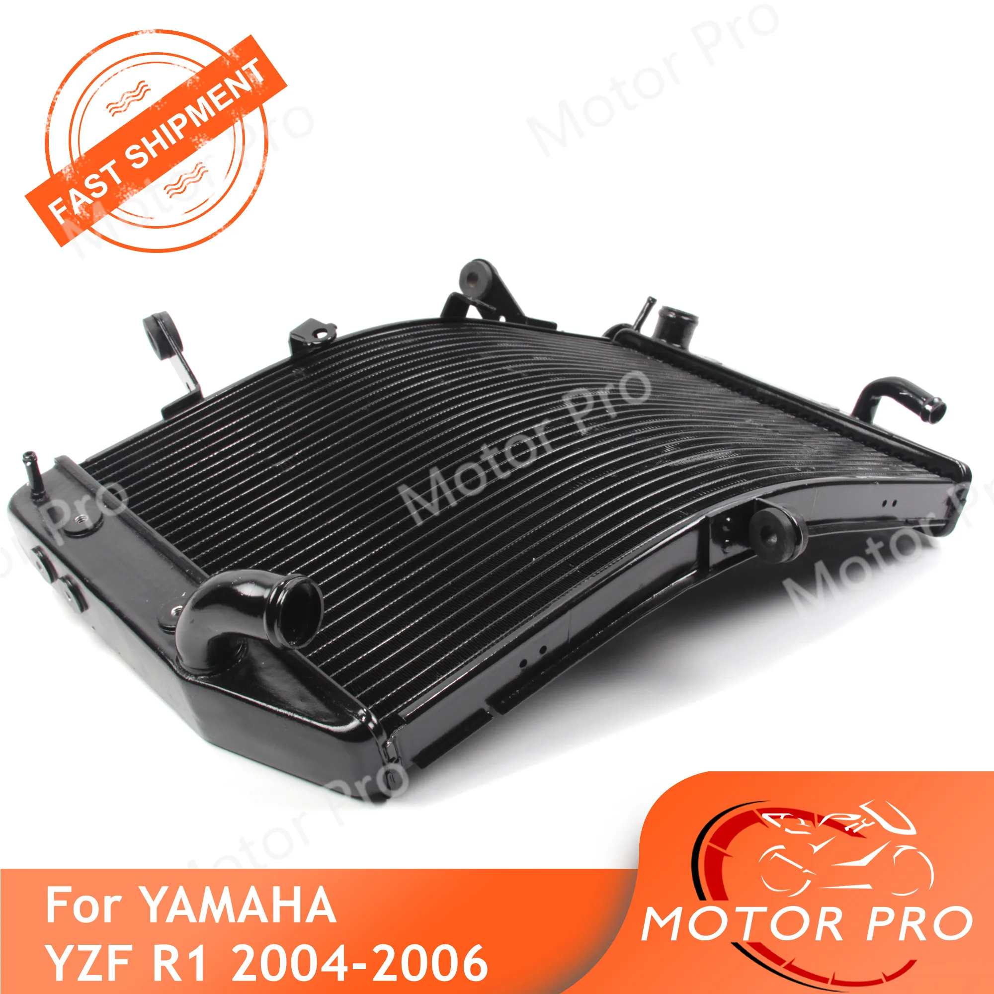 Radiator For Yamaha YZF R1 2004 2005 2006 Cooling Cooler Motorcycle Replacement Accessories YZF-R1 04 05 06 Aluminum Black | Автомобили и