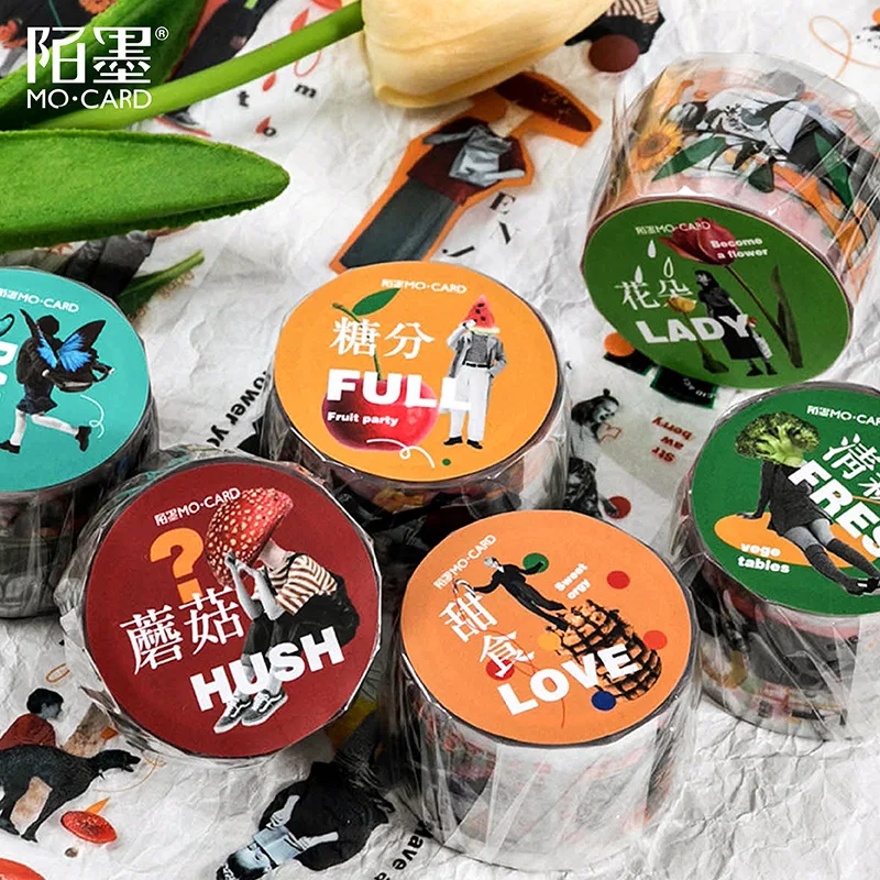 

10 шт./1 партия декоративные клейкие ленты чудо коллаж журнал Скрапбукинг DIY бумажные японские наклейки 5 м