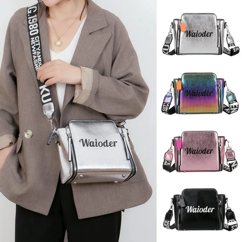 HEFLASHOR PU Messenger Bags Female Handbag For Lady Design Exquisite Crossbody Holiday Women Letter Shoulder Bag bolsa feminina