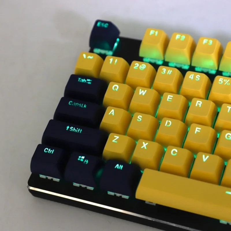 

SA Profile 104 Key Double Shot Shine Through Dolch PBT Ball Shape GK61 Keycaps For Mechanical Keyboard 104 87 61 GMMK Keychron