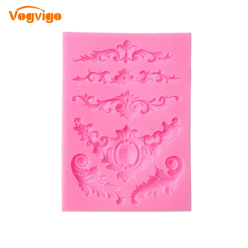 Рельефный кружевной силиконовый Молд VOGVIGO в европейском стиле кухонные гаджеты