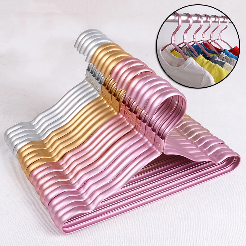 

Детская Нескользящая вешалка для костюма, прочная антидеформационная Вешалка из алюминиевого сплава для шкафа, одежды, полотенец G10