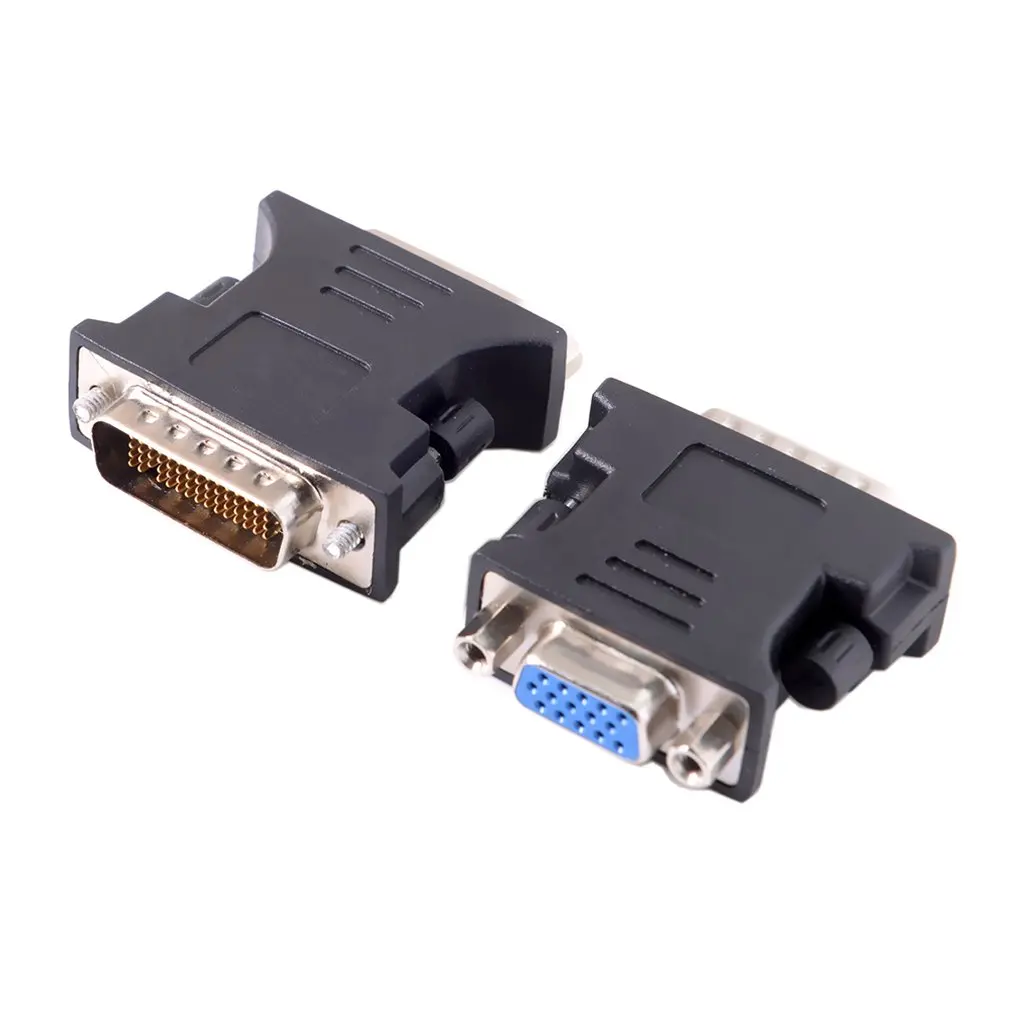 DVI Male to VGA Female Converter Y Splitter Audio Cable Adapter  Video Output 1 To 1 DMS-59 DMS59 59Pin  for PC Laptop TV